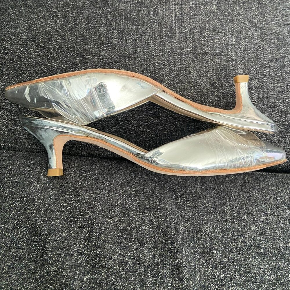 Silver Ras Mule Slides - Picture 2 of 4